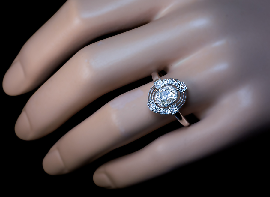 Vintage .70 Carat Diamond Engagement Ring, Circa 1930s
