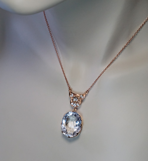 Antique Graduated Rock Crystal Necklace | eBay