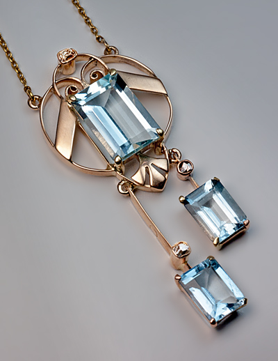 14k White Gold Art Deco Single Cut Diamond Filigree Necklace – Yarnal  Jewelers