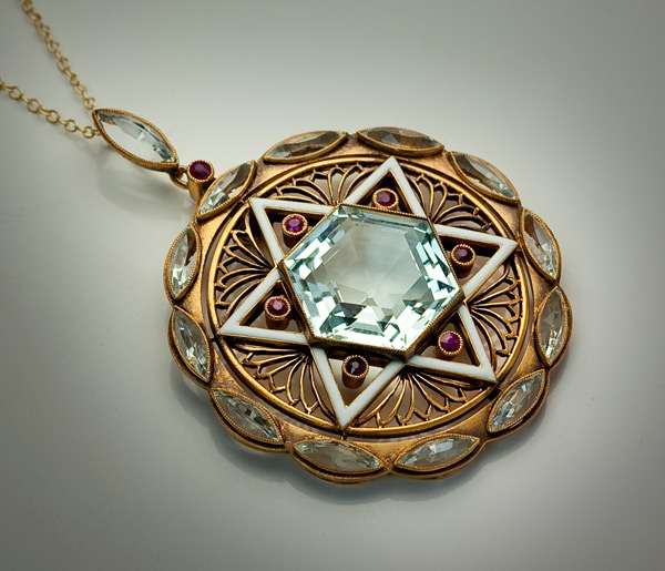 Deluxe 14K Gold Star of David Pendant Necklace, Jewish Jewelry | Judaica  Webstore