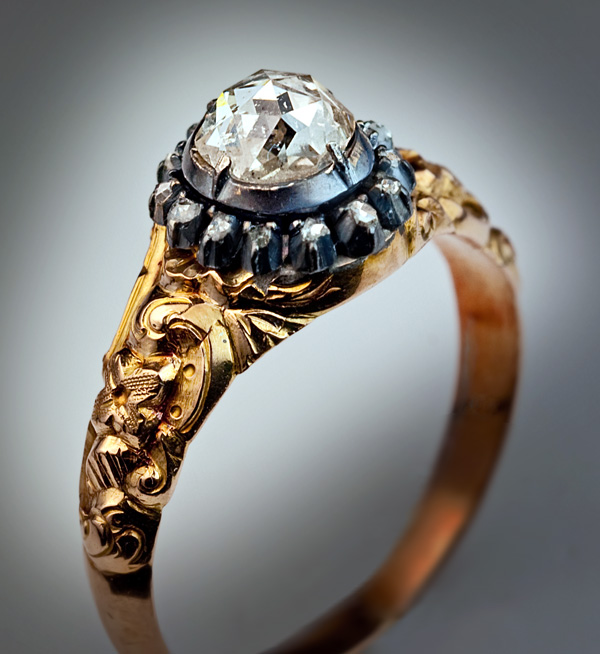 Старые кольца с бриллиантами