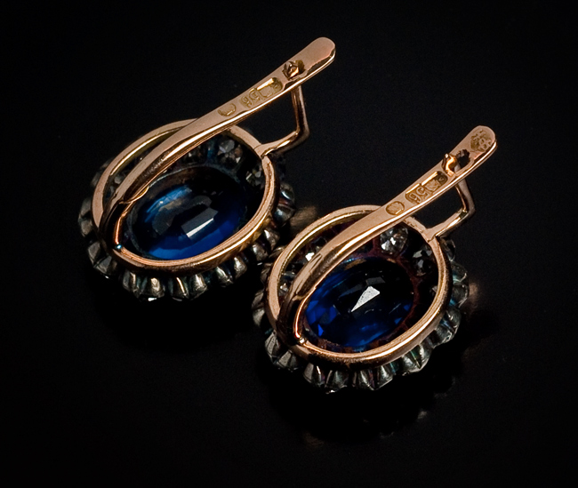 Russian Cluster Earrings | Antique and Vintage Jewelry - Antique ...