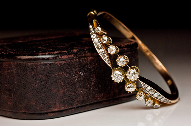 Nunn Design Antique Gold-Plated Brass Channel Bangle Bracelet - Rings &  Things