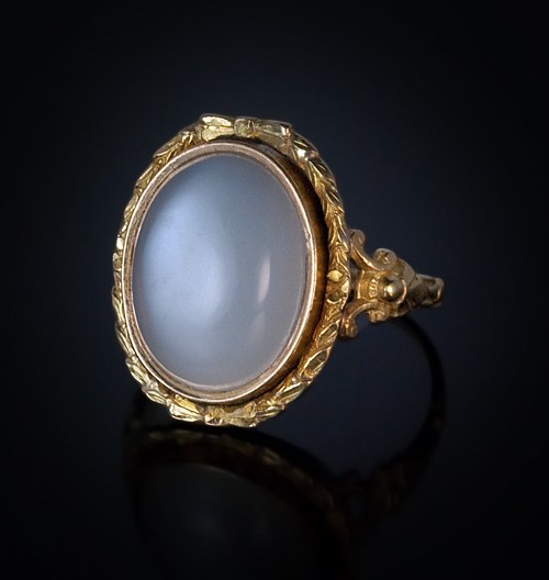 Moonstone Engagement Ring Vintage Rose Gold Antique Ring Rainbow Moonstone  Ring Promise Anniversary Gift For Christmas | Benati