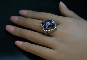 antique 19th century amethyst ring