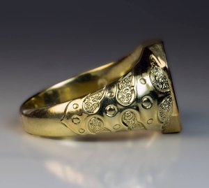 antique gold men's rings