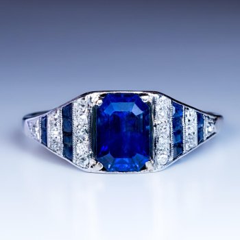 Art Deco sapphire rings