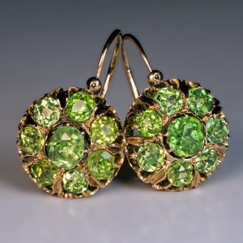 demantoid earrings