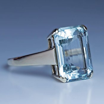 estate aquamarine ring