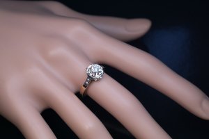antique 2 ct diamond engagement rings