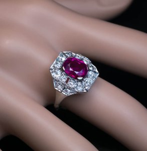 No heat ruby ring