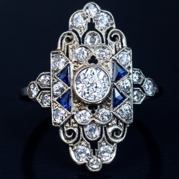 ornate Art Deco ring