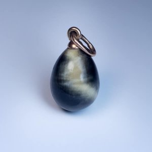 cat's eye quartz egg pendant