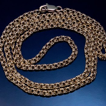 antique gold chain neckalce