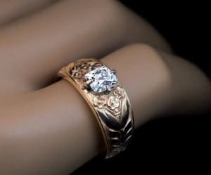 antique diamond ring for man