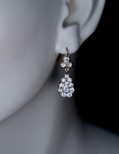 antique diamond earrings