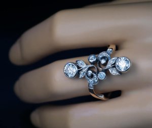 Belle epoque antique diamond rings