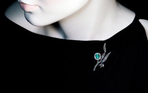 antique emerald diamond brooches pins