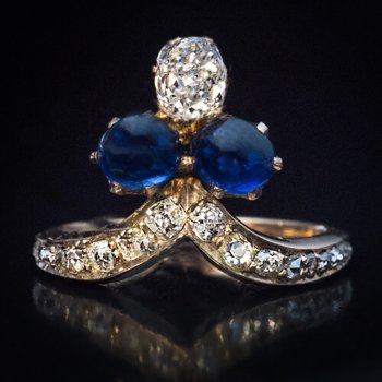 sapphire and diamond ring