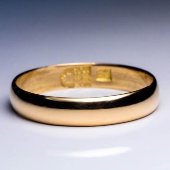 antique 23K gold wedding band ring