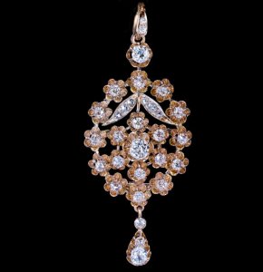 Belle Epoque antique diamond pendant