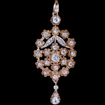 Belle Epoque antique diamond pendant