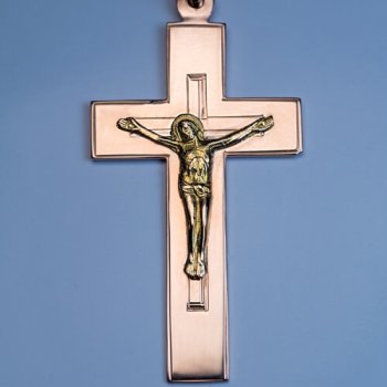 antique gold cross pendant