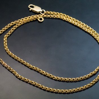 antique woven gold necklace