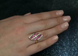 antique ruby diamond ring