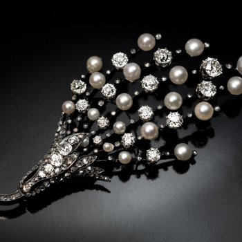 antique diamond brooch