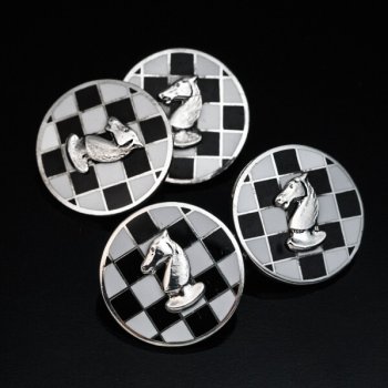chess themed cufflinks
