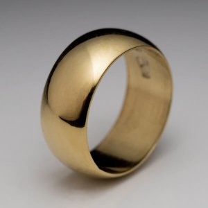 vintage high carat gold wedding band ring