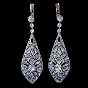 Edwardian antique drop earrings