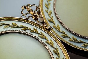 Faberge gold enamel