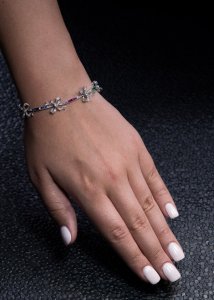 antique bow bracelet