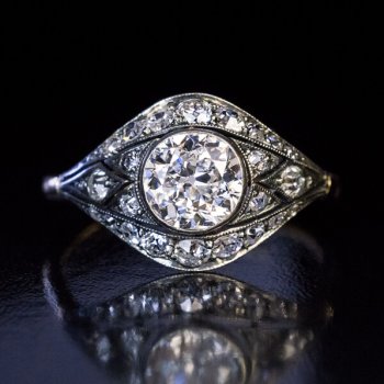 antique Edwardian diamond engagement ring