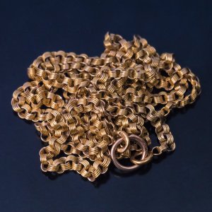 antique gold chain necklace