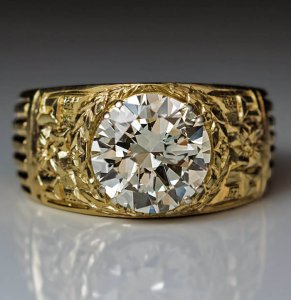 3 ct mens diamond ring