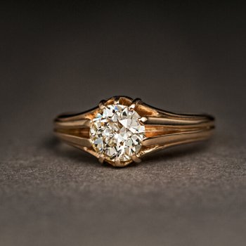 1 ct old european cut diamond ring