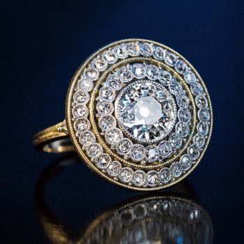 Antique Belle Epoque diamond engagement ring