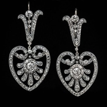 Belle Epoque antique diamond earrings