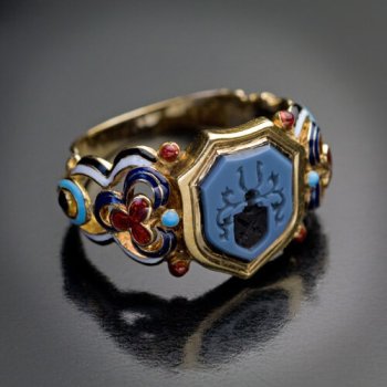 antique intaglio ring - Renaissance revival