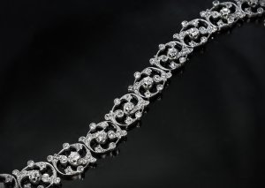 vintage French diamond bracelet