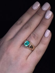antique emerald rings