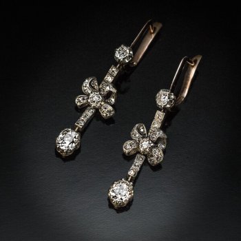 antique diamond earrings