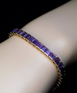 vintage amethyst bracelet