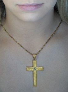 antique gold crosses