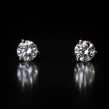 1 ct total weight diamond stud earrings