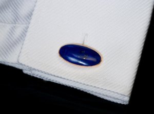lapis cuff links