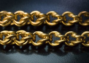 antique 14K gold chain